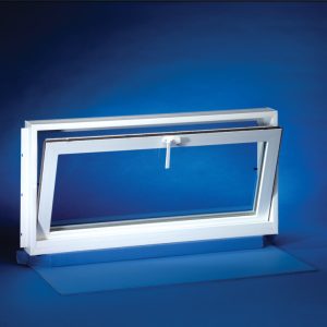 Duo-Corp Aristoclass Hopper White Glass/Vinyl Window 23-1/4 in. W X 32-1/8 in. L 1 pk