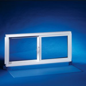 Duo-Corp Basement Double Slider White Glass/Vinyl Window 22 in. W X 31-3/4 in. L 1 pk