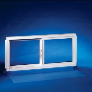 Duo-Corp Basement Double Slider White Glass/Vinyl Window 18 in. W X 31-3/4 in. L 1 pk