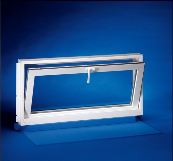 Duo-Corp Aristoclass Hopper White Vinyl / Glass Window 19-1/4 in. W X 32-1/8 in. L 1 pk