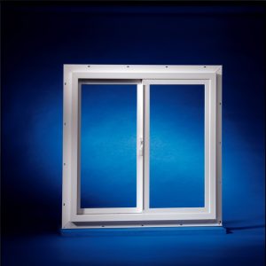 Duo-Corp Agriclass Double Slide Vinyl Utility Window White Glass/Vinyl Window 23-1/2 in. W X 35-1/2