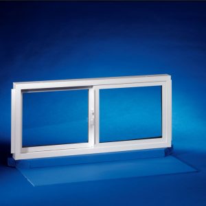 Duo-Corp Basement Double Slider White Glass/Vinyl Window 14 in. W X 31-3/4 in. L 1 pk
