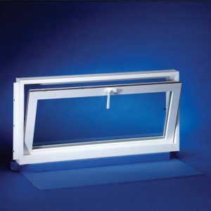 Duo-Corp Aristoclass Hopper White Glass/Vinyl Window 15-1/4 in. W X 32-1/8 in. L 1 pk