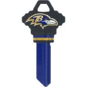 Hillman Baltimore Ravens Painted Key House/Office Universal Key Blank Single