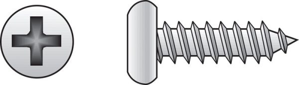 Hillman No. 8 X 2-1/2 in. L Phillips Pan Head Sheet Metal Screws 50 pk