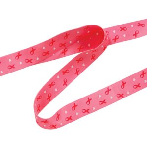 Hillman Breast Cancer Awareness Polyester Multicolored Decorative Key Chain Lanyard