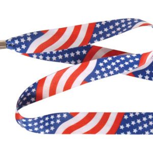 Hillman American Flag Polyester Multicolored Decorative Key Chain Lanyard