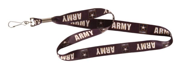 Hillman US Army Polyester Multicolored Decorative Key Chain Lanyard