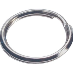 Hillman 3/4 in. D Tempered Steel Silver Split Rings/Cable Rings Key Ring