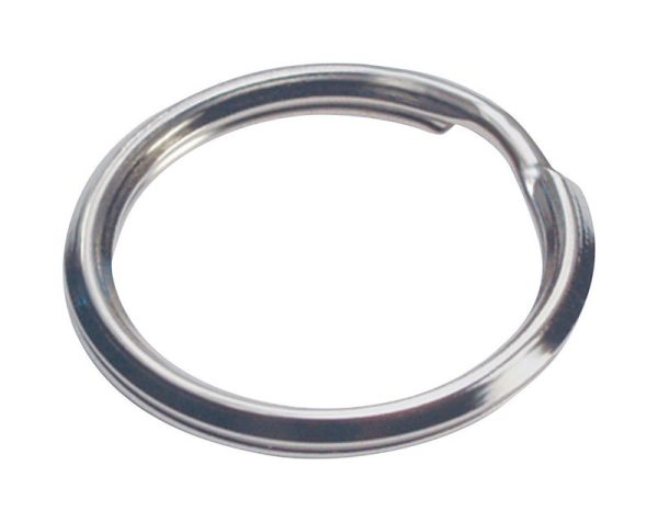 Hillman 3/4 in. D Tempered Steel Silver Split Rings/Cable Rings Key Ring