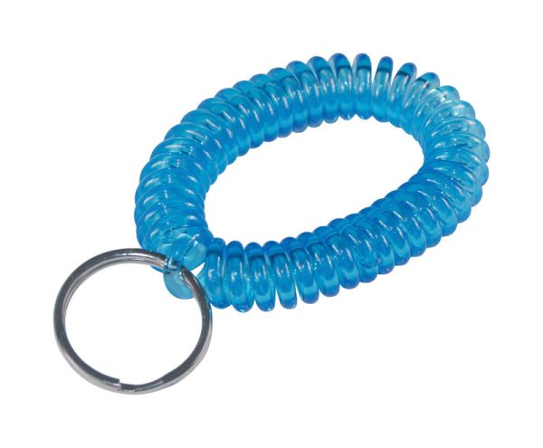 Hillman Metal/Plastic Silver Wrist Coil Key Chain