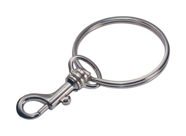 Hillman 2 in. D Metal Silver Belt Hooks/Pocket Chains Key Chain
