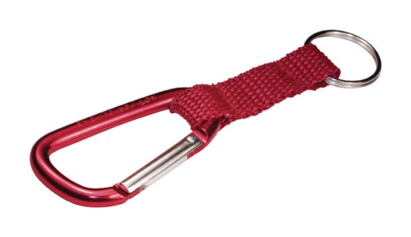 Hillman Aluminum/Nylon Multicolored Key Ring Carabiner