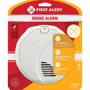 First Alert Battery-Powered Ionization/Photoelectric Dual Sensor Smoke Detector