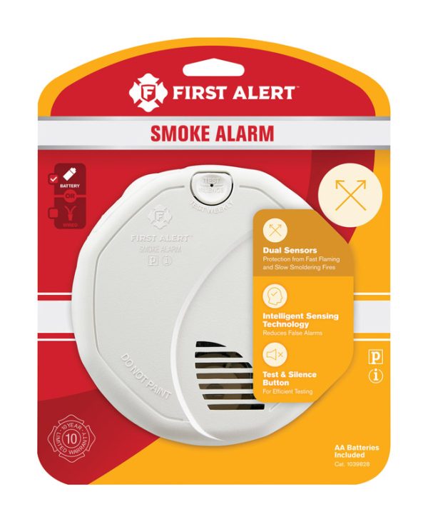 First Alert Battery-Powered Ionization/Photoelectric Dual Sensor Smoke Detector