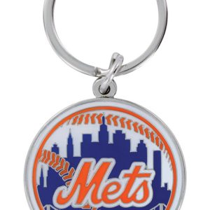 Hillman New York Mets Metal Silver Decorative Key Chain