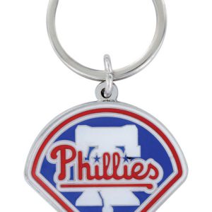 Hillman Philadelphia Phillies Metal Silver MLB Key Chain