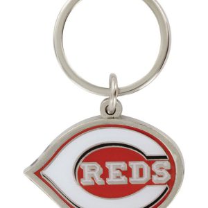 Hillman Cincinnati Reds Metal Silver Decorative Key Chain