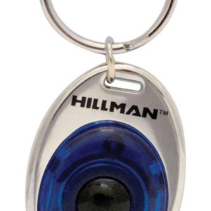 Hillman Metal Assorted Decorative Key Ring LED Light