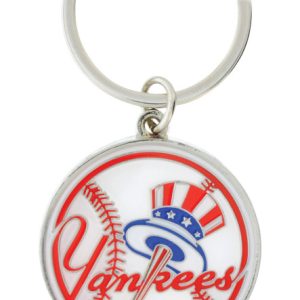 Hillman New York Yankees Metal Silver Decorative Key Chain