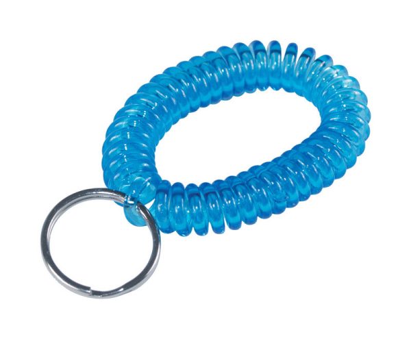 Hillman Plastic Assorted Split Ring Wrist Coil Key Chain