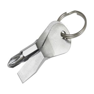 Hillman Metal Silver Screwdriver Set Key Ring