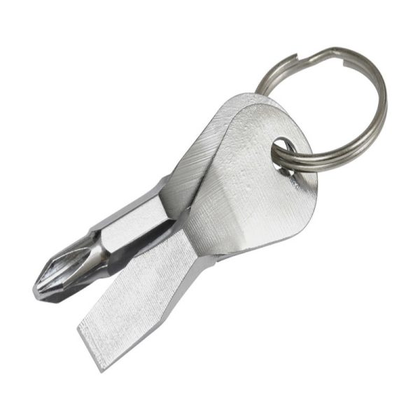 Hillman Metal Silver Screwdriver Set Key Ring