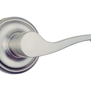 Brinks Push Pull Rotate Glenshaw Satin Nickel Privacy Lock KW1 1.75 in.