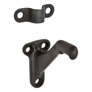 Ives Black Aluminum Handrail Bracket