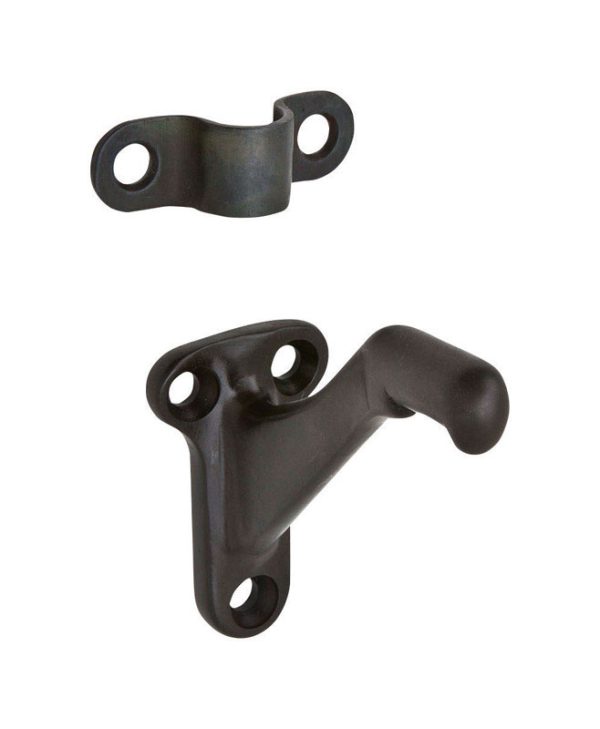 Ives Black Aluminum Handrail Bracket