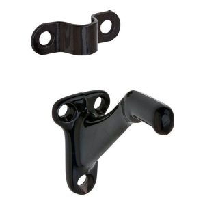 Ives Black Aluminum Handrail Bracket