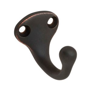 Ives Small Aged Bronze Aluminum 1-1/4 in. L Garment Hook 35 lb 1 pk