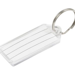 Hillman Metal Silver Labeling/ID Key Ring
