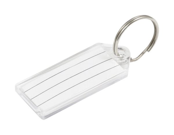 Hillman Metal Silver Labeling/ID Key Ring