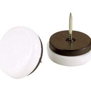 Shepherd Hardware White Plastic Furniture Glides 4 pk