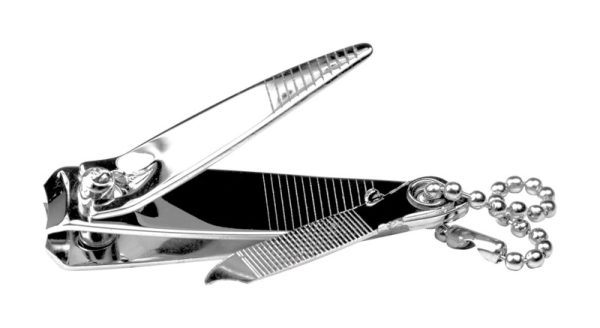 Performance Tool Aluminum Silver Nail Clipper Key Chain