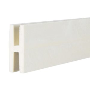 Deckorators 0.74 in. W X 8 ft. L White Plastic H-Channel