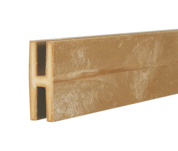 Deckorators 0.74 in. W X 8 ft. L Cedar Plastic H-Channel