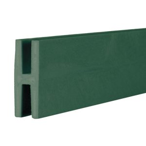 Deckorators 0.74 in. W X 8 ft. L Dark Green Plastic H-Channel
