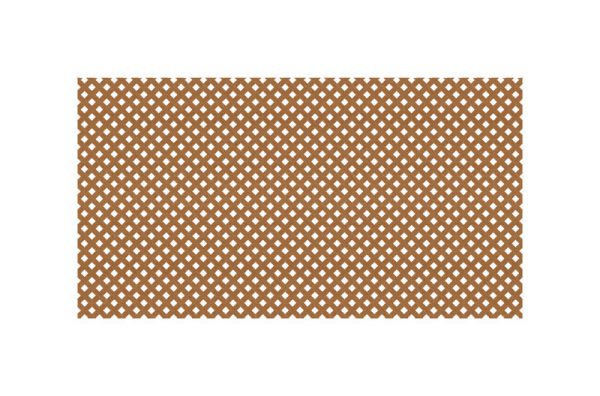 Deckorators 4 ft. W X 8 ft. L Cedar Plastic Privacy Lattice Panel
