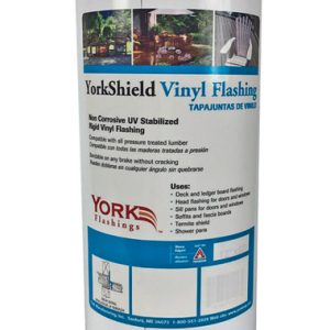 York 8 in. W X 600 in. L Vinyl Flashing White