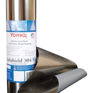 York 304 8 in. W X 240 in. L Stainless Steel Flashing Silver