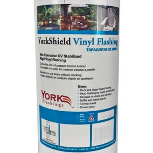 York 10 in. W X 50 ft. L Vinyl Flashing White