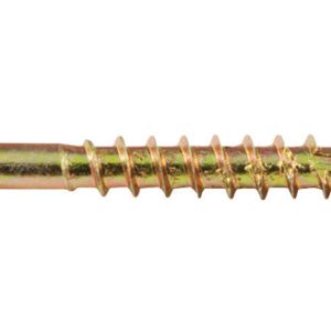 Screw Products No. 8 X 1-1/2 in. L Star Yellow Zinc-Plated Wood Screws 5 lb lb 979 pk