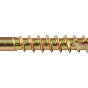 Screw Products No. 8 X 1-1/4 in. L Star Yellow Zinc-Plated Wood Screws 5 lb lb 1143 pk