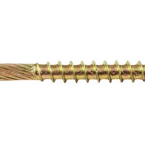 Screw Products No. 8 X 2 in. L Star Yellow Zinc-Plated Wood Screws 1 lb lb 149 pk