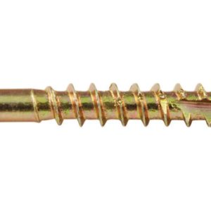 Screw Products No. 8 X 1-1/4 in. L Star Yellow Zinc-Plated Wood Screws 1 lb lb 229 pk