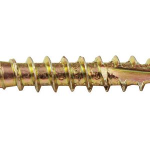 Screw Products No. 8 X 1 in. L Star Yellow Zinc-Plated Wood Screws 1 lb lb 279 pk