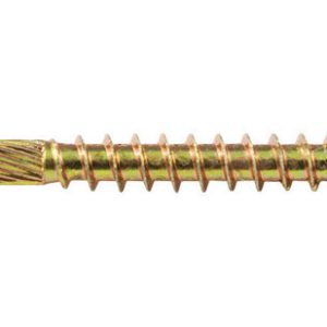Screw Products No. 8 X 1-3/4 in. L Star Yellow Zinc-Plated Wood Screws 1 lb lb 166 pk