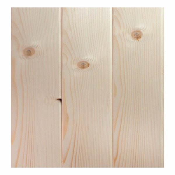 Global Product 8 ft. L Unfinished Knotty Pine Wall Planking